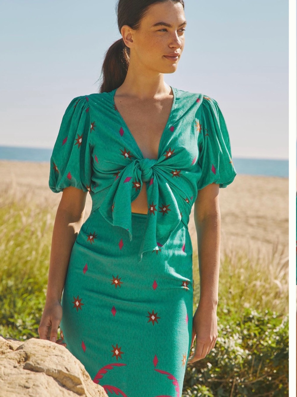 Beach Riot x Anthropologie Marta Midi Dress